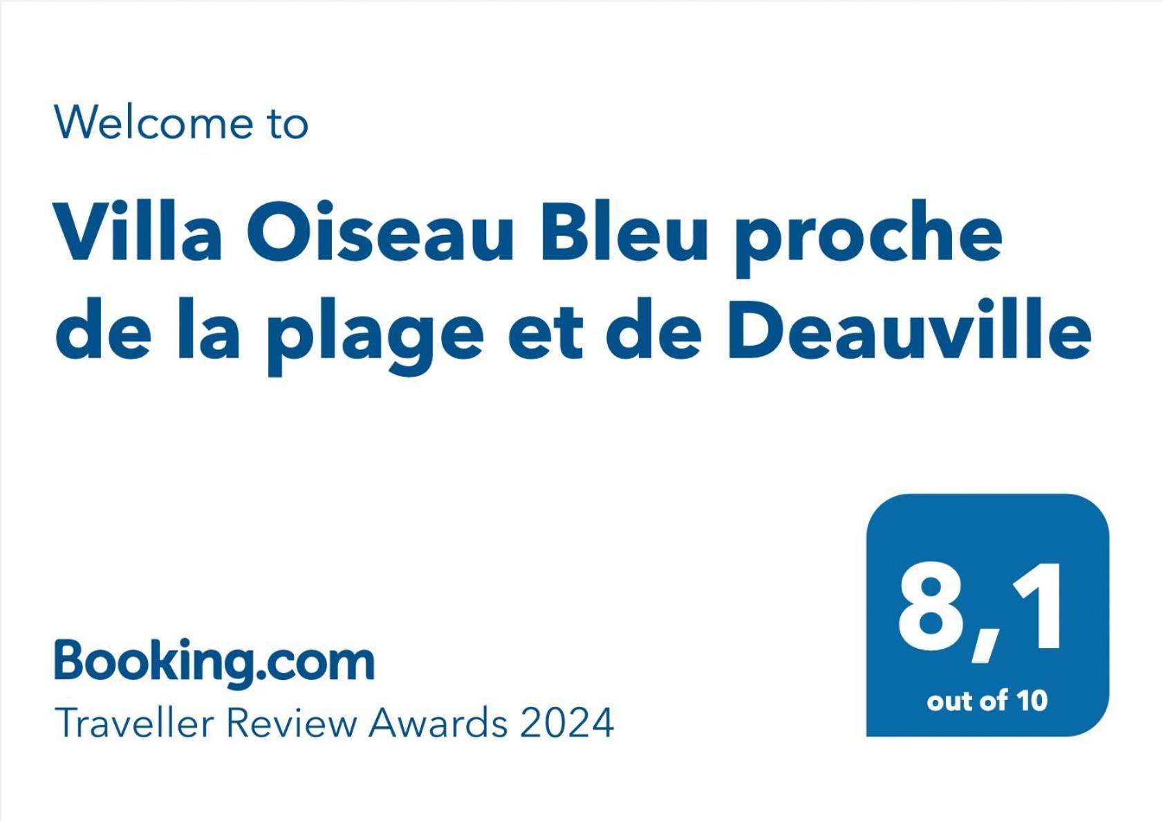 La Villa L'Oiseau Bleu Proche De La Plage Et De Deauville !!! Awards 2025 Blonville-sur-Mer Cameră foto
